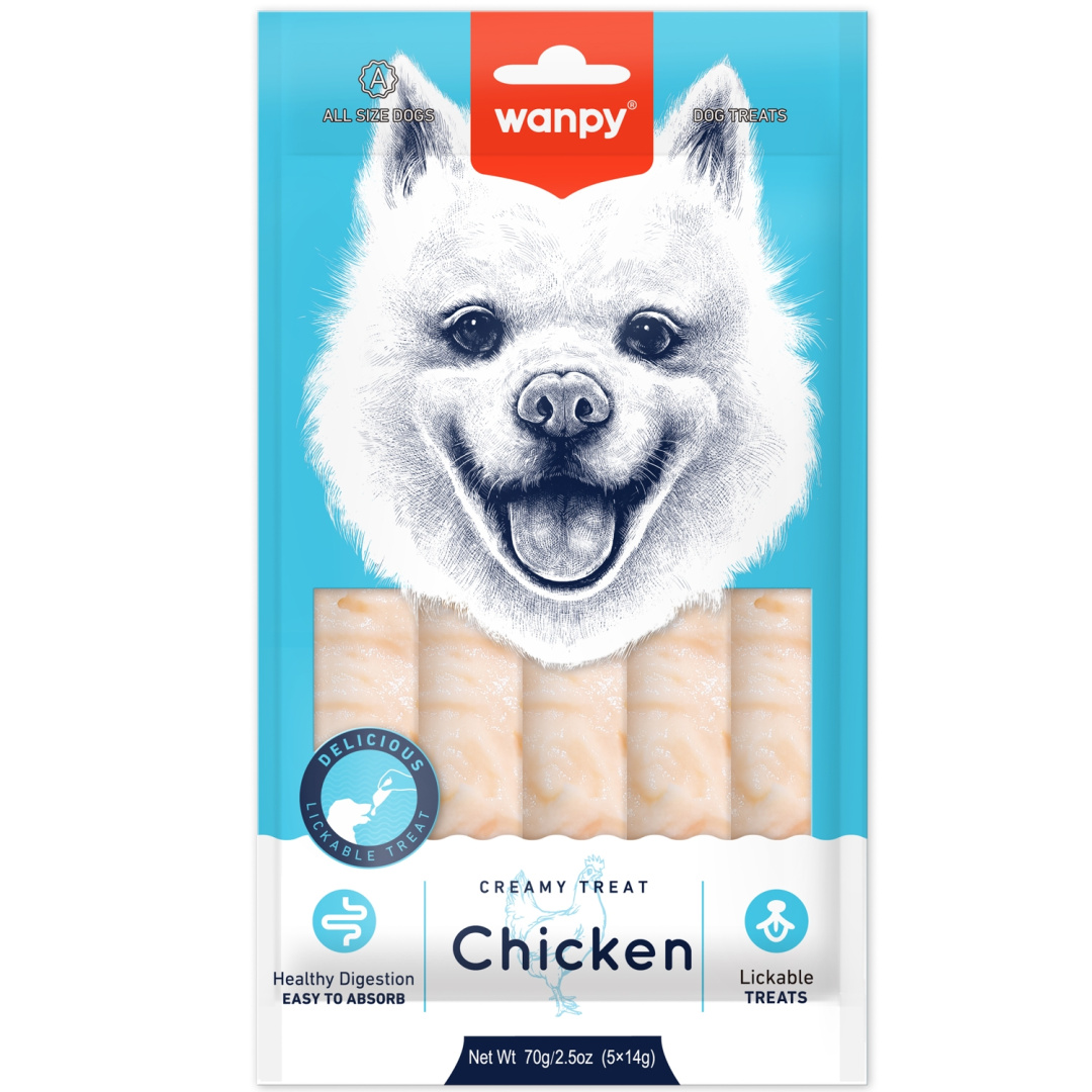 Wanpy Dog Крем Лакомство Для Собак Нежное Пюре Из Курицы 70Г Yantai China Pet Foods Co(Китай)