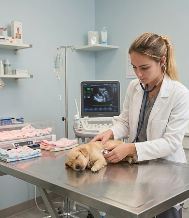 <p>
	 После осмотра репродуктолог подробно объясняет владельцу результаты обследования и при необходимости назначает дополнительные исследования: лабораторные исследования (например, общий и биохимический анализы крови, анализ мочи, гормональные исследования), УЗИ репродуктивных органов. Для определения оптимального времени вязки используются тесты на овуляцию. Специалист также дает рекомендации по питанию, подготовке к вязке, уходу во время беременности и оптимальным условиям содержания для&nbsp;обеспечения здоровья матери и будущего потомства.
</p>
<p>
</p>