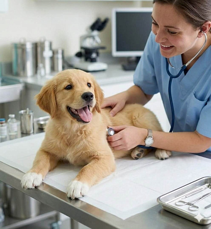 <p>
Перед выполнением любой манипуляции ветеринарный врач проводит осмотр животного: собирает анамнез, уточняет текущие симптомы, принимаемые препараты и наличие аллергических реакций. Специалист оценивает состояние кожных покровов и видимых слизистых оболочек, проводит пальпацию, измеряет температуру, пульс и частоту дыхания — это позволяет выявить возможные противопоказания и подобрать оптимальный способ проведения процедуры. Только убедившись в готовности пациента, врач при необходимости корректирует назначенную схему лечения и приступает к манипуляции, используя стерильные одноразовые материалы и современное медицинское оборудование.
</p>
